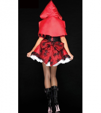 Карнавальный костюм красной шапочки вид сзади