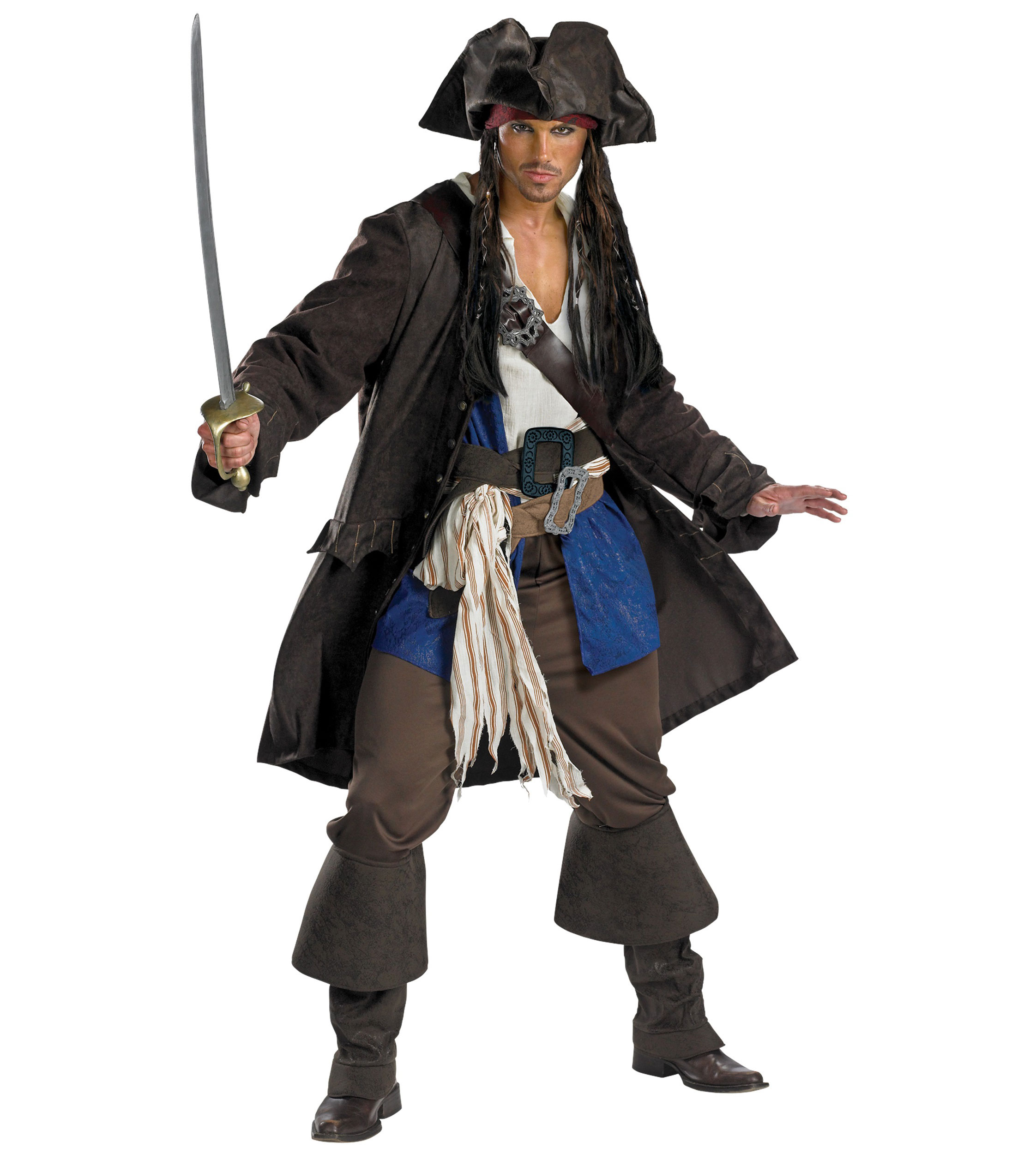 Костюм Джека Воробья — Купить костюм Джека Воробья из пиратов КарибскогоМоря