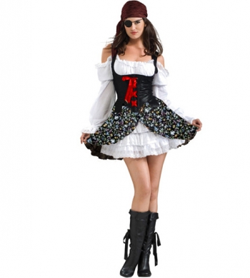 Женский костюм пирата буканьерки